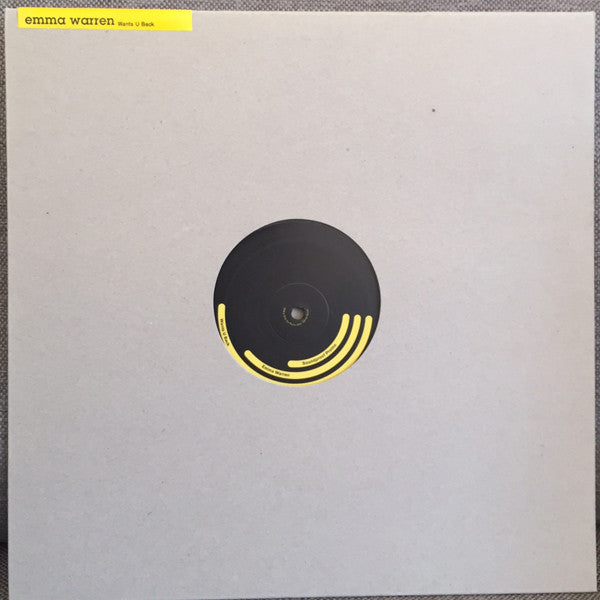Emma Warren : Wants U Back (12", Promo)