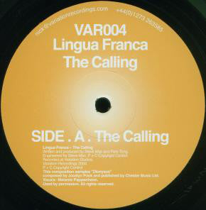 Pete Tong & Steve Mac present Lingua Franca : The Calling (12")