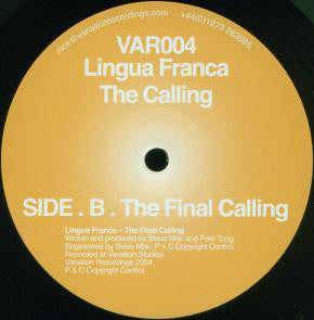 Pete Tong & Steve Mac present Lingua Franca : The Calling (12")