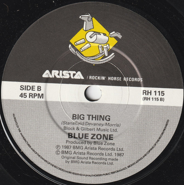 Blue Zone (4) : Thinking About His Baby (7", Single)