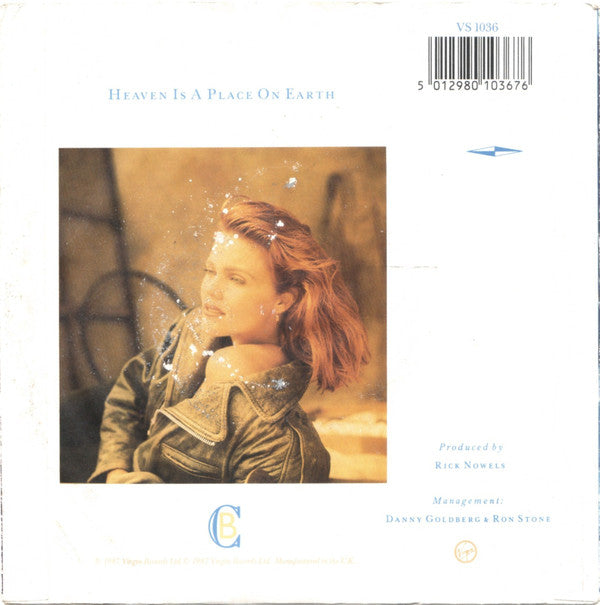 Belinda Carlisle : Heaven Is A Place On Earth (7", Single, Sil)