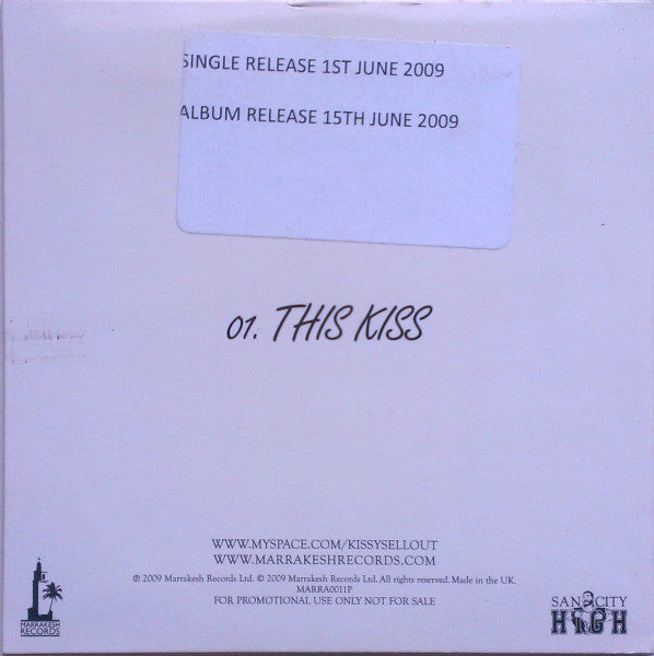 Kissy Sell Out : This Kiss (CD, Single, Promo)