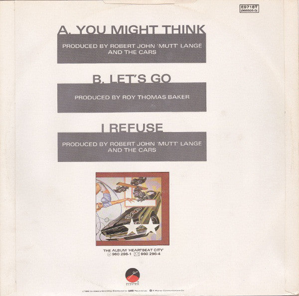 The Cars : You Might Think (12", Single)