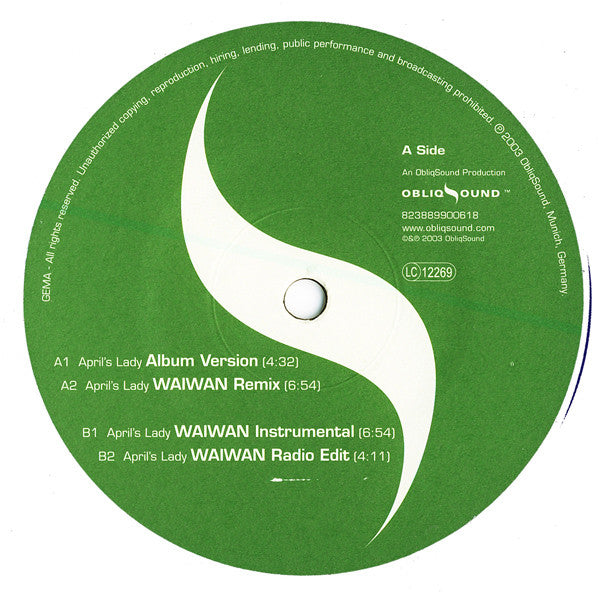Tama Waipara : April's Lady (12")