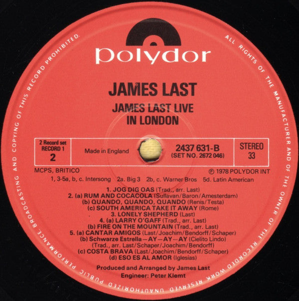 James Last : Live In London (2xLP)