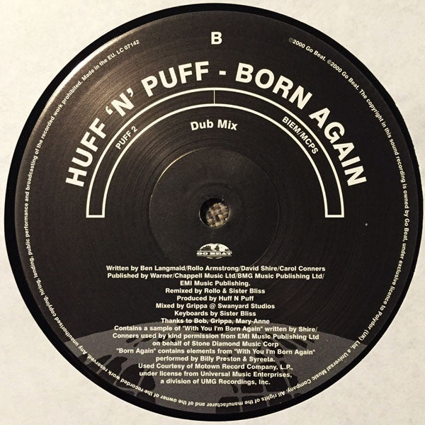 Huff & Puff : Born Again (2x12", Promo)