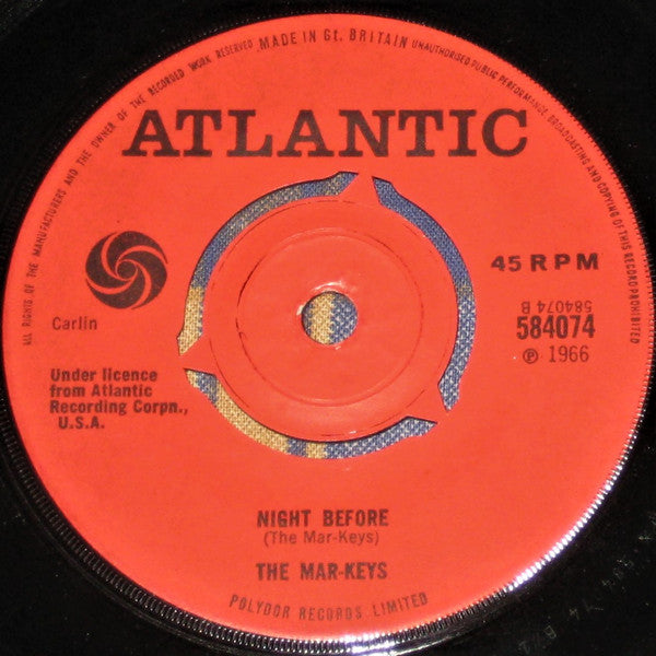 The Mar-Keys : Last Night (7", RE)