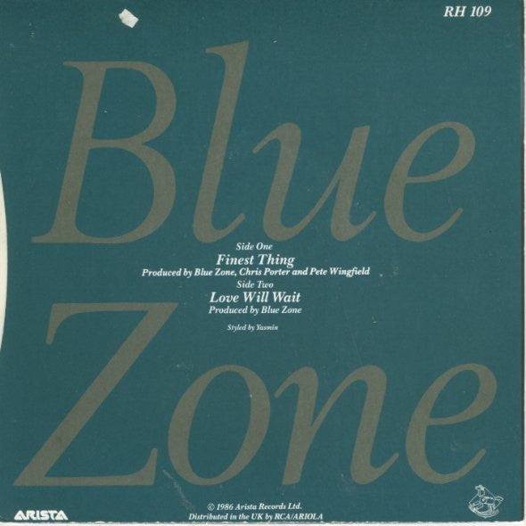 Blue Zone (4) : Finest Thing (7")