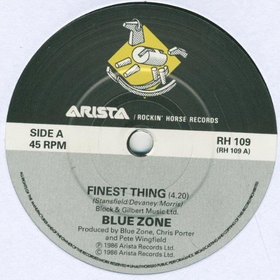 Blue Zone (4) : Finest Thing (7")
