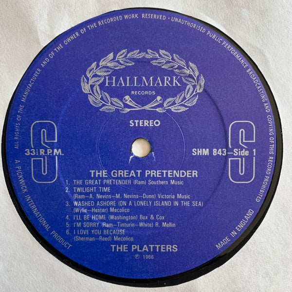 The Platters : The Great Pretender (LP, Comp)