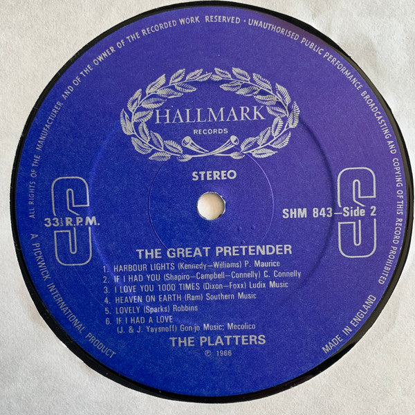 The Platters : The Great Pretender (LP, Comp)