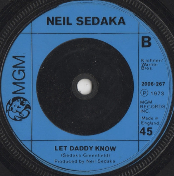 Neil Sedaka : Standing On The Inside (7")