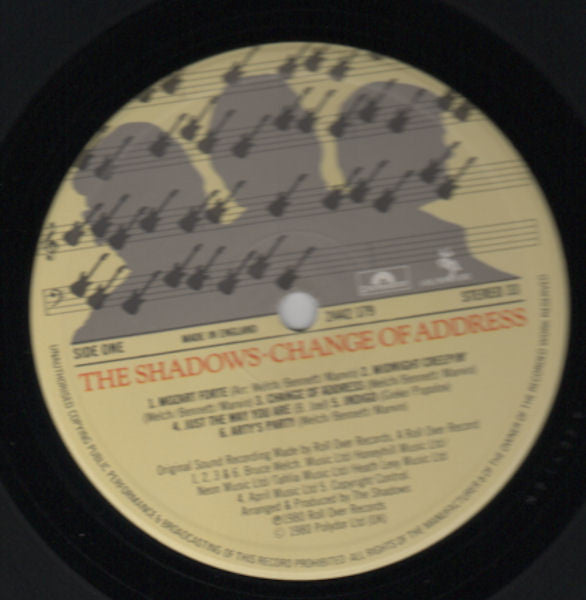 The Shadows : Change Of Address (LP, Album)