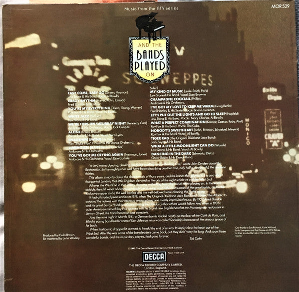 Various : And The Bands Played On (LP, Comp)