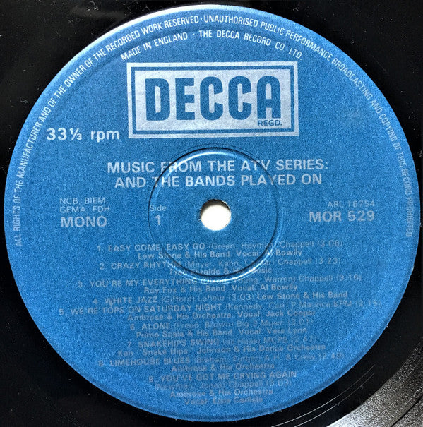 Various : And The Bands Played On (LP, Comp)