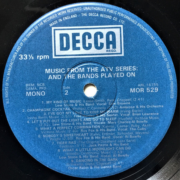 Various : And The Bands Played On (LP, Comp)