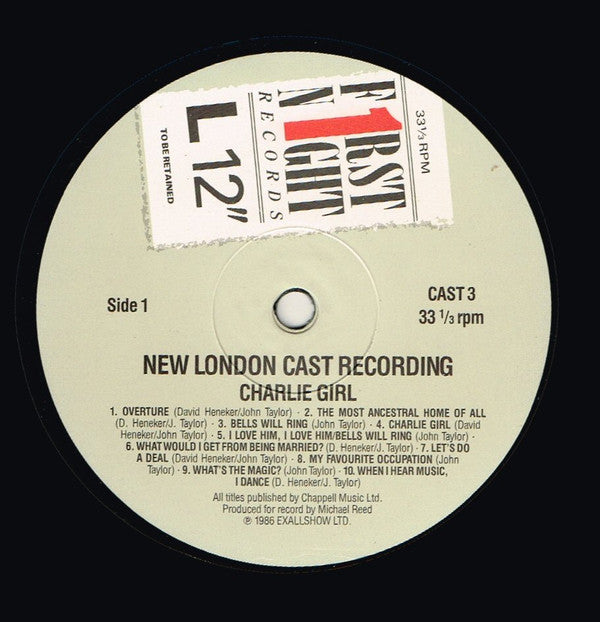 Paul Nicholas, Cyd Charisse, Dora Bryan, Nicholas Parsons, Mark Wynter : Charlie Girl (LP, Gat)