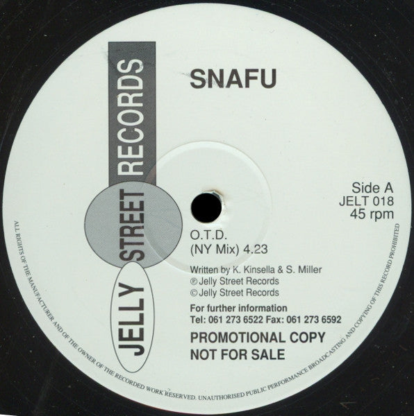 Snafu (2) : O.T.D. (12", Promo)