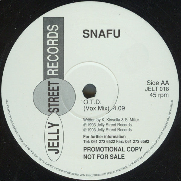 Snafu (2) : O.T.D. (12", Promo)