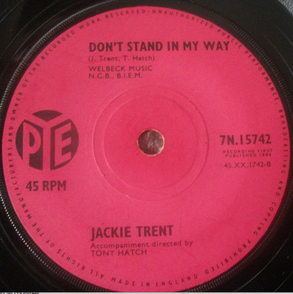 Jackie Trent : How Soon (Theme From The Richard Boone Show) (7", Single, Sol)