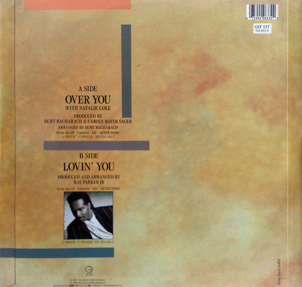 Ray Parker Jr. with Natalie Cole : Over You (12", Single)