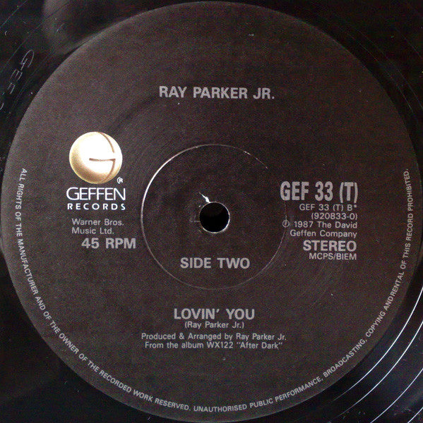 Ray Parker Jr. with Natalie Cole : Over You (12", Single)