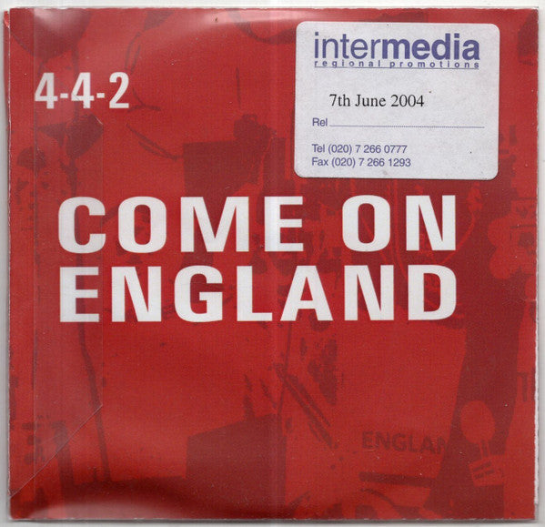 4-4-2 Featuring TalkSport Presenters : Come On England (CD, Single)
