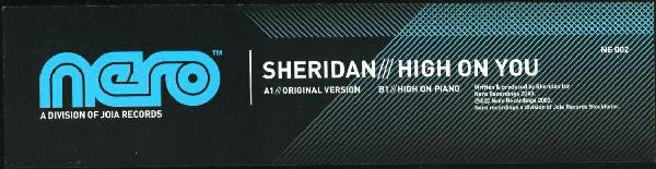 Sheridan : High On You (12")
