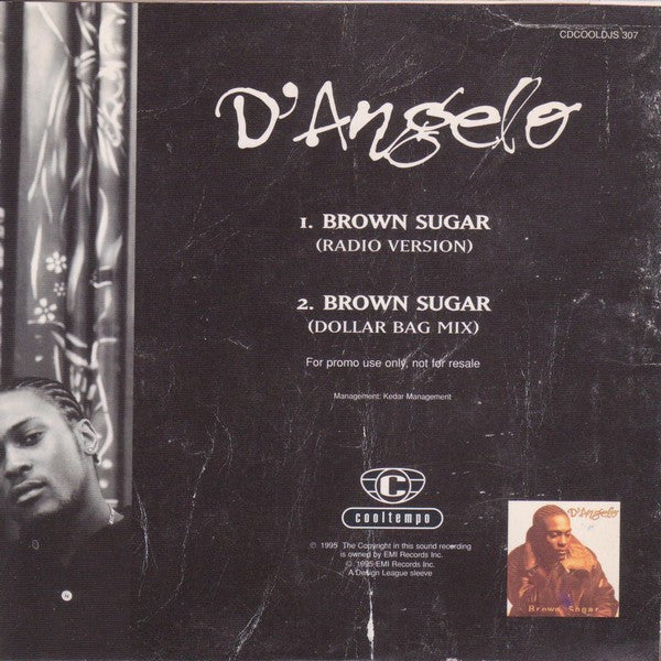 D'Angelo : Brown Sugar (CD, Single, Promo)