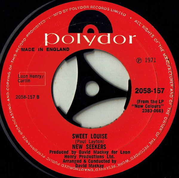 The New Seekers : Good Old Fashioned Music (7", Single)