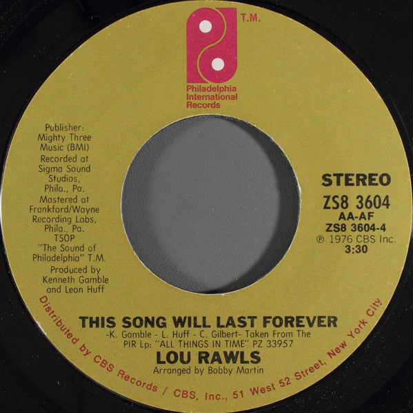Lou Rawls : Groovy People (7", Styrene, Ter)