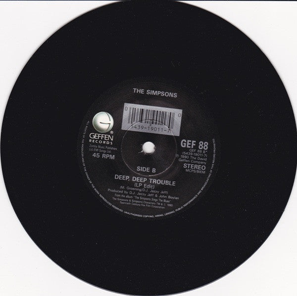 The Simpsons Featuring Bart Simpson (2) & Homer Simpson : Deep, Deep Trouble (7", Single)