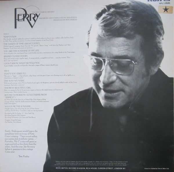 Perry Como : Perry (LP, Album)