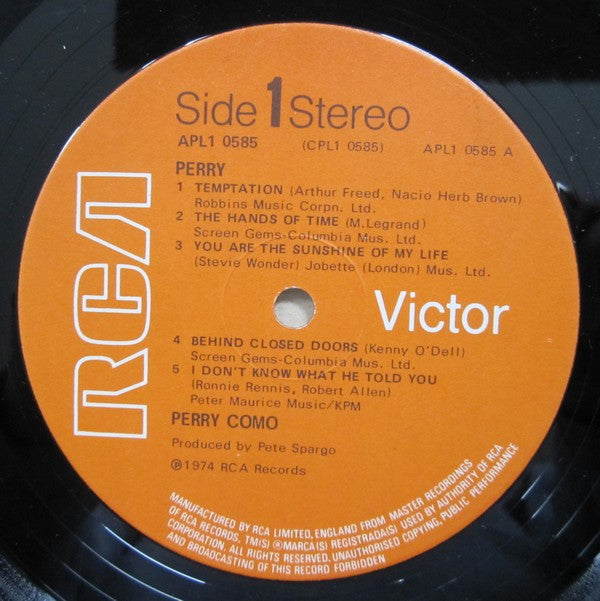 Perry Como : Perry (LP, Album)