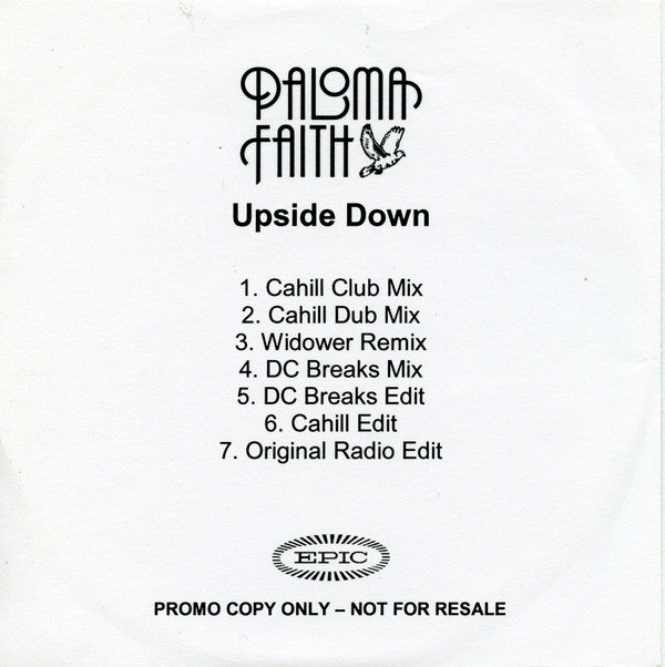 Paloma Faith : Upside Down (CDr, Single, Promo)