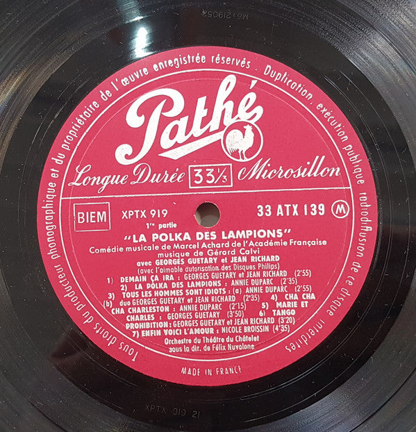 Georges Guétary Et  Jean Richard : La Polka Des Lampions (LP, Album)