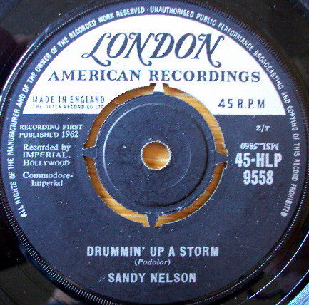 Sandy Nelson : Drummin' Up A Storm (7")