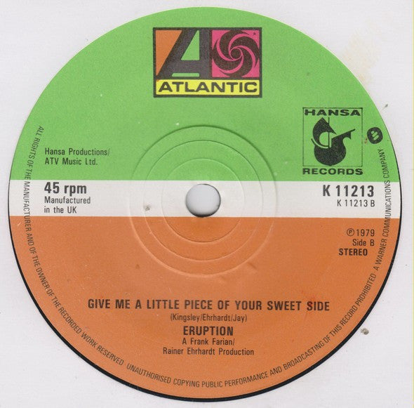 Eruption (4) : Leave A Light (7", Single)