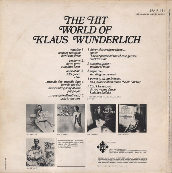 Klaus Wunderlich : The Hit World Of Klaus Wunderlich (LP, Comp)