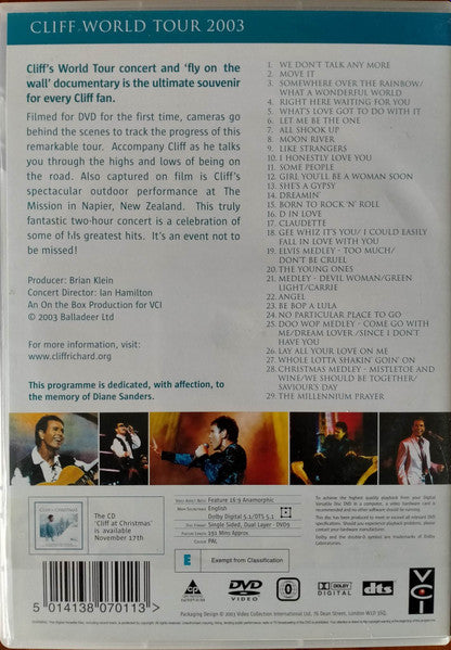 Cliff Richard : Cliff World Tour 2003 (DVD-V, Copy Prot.)