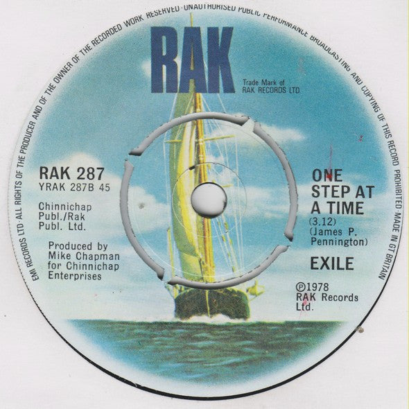Exile (7) : Never Gonna Stop (7", Single)