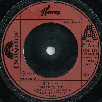 Kenny (3) : Hot Lips (7")