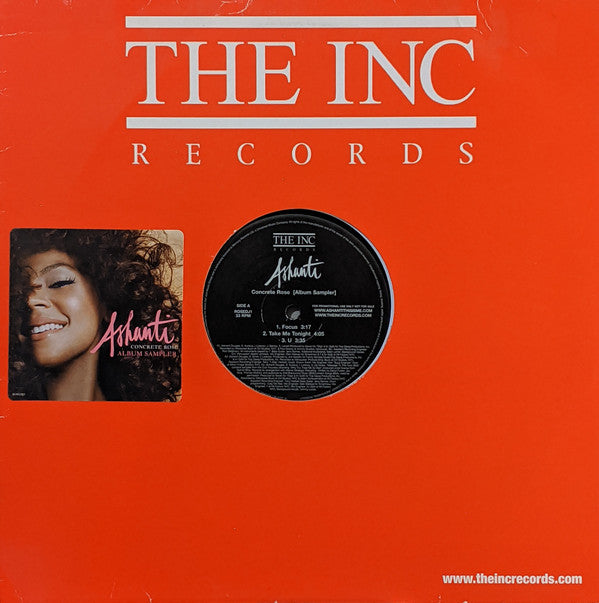 Ashanti : Concrete Rose (Album Sampler) (12", Promo, Smplr)