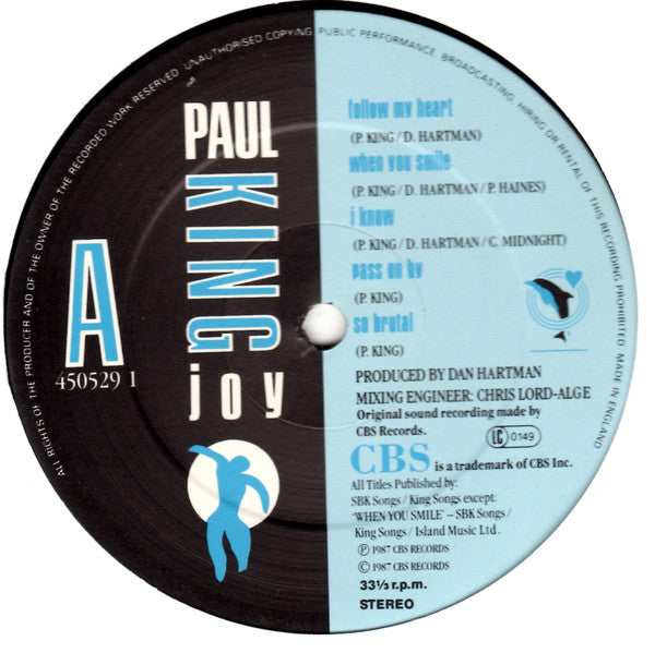 Paul King (2) : Joy (LP, Album)