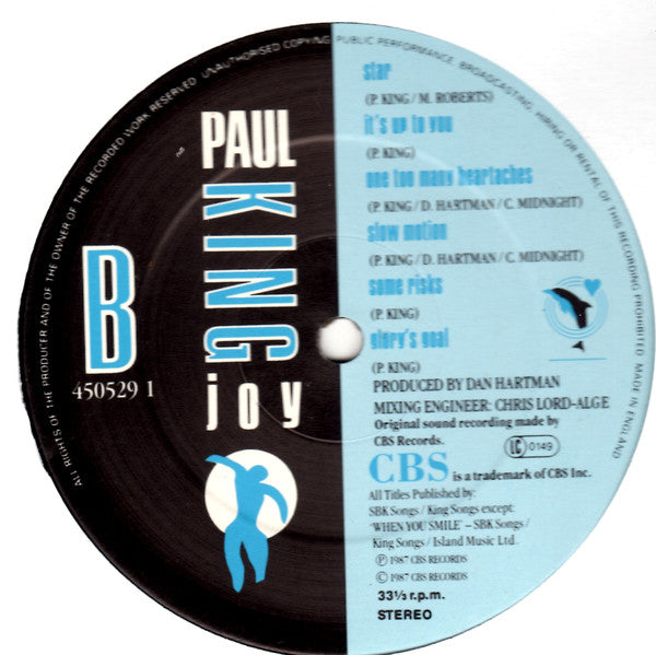 Paul King (2) : Joy (LP, Album)