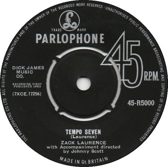 Zack Laurence : Tempo Seven (7", Single)