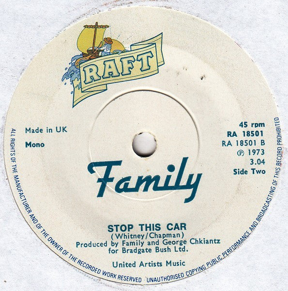 Family (6) : Boom Bang (7", Single, Mono, Sol)