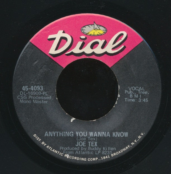 Joe Tex : That's The Way / Anything You Wanna Know (7", Single, PL )