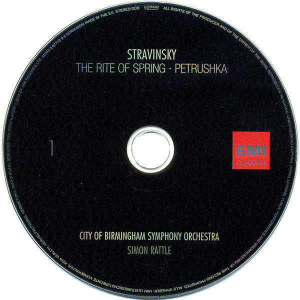 Stravinsky* - Simon Rattle*, City Of Birmingham Symphony Orchestra : The Rite Of Spring · Petrushka · The Firebird · Apollo (2xCD, Comp)
