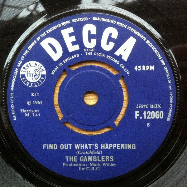 The Gamblers (4) : Now I'm All Alone (7", Single)